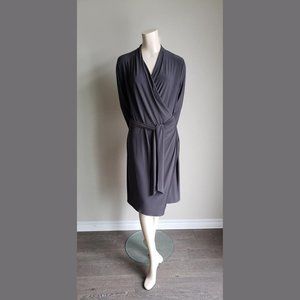 NWOT Cassis Belted Wrap Dress with matching slip